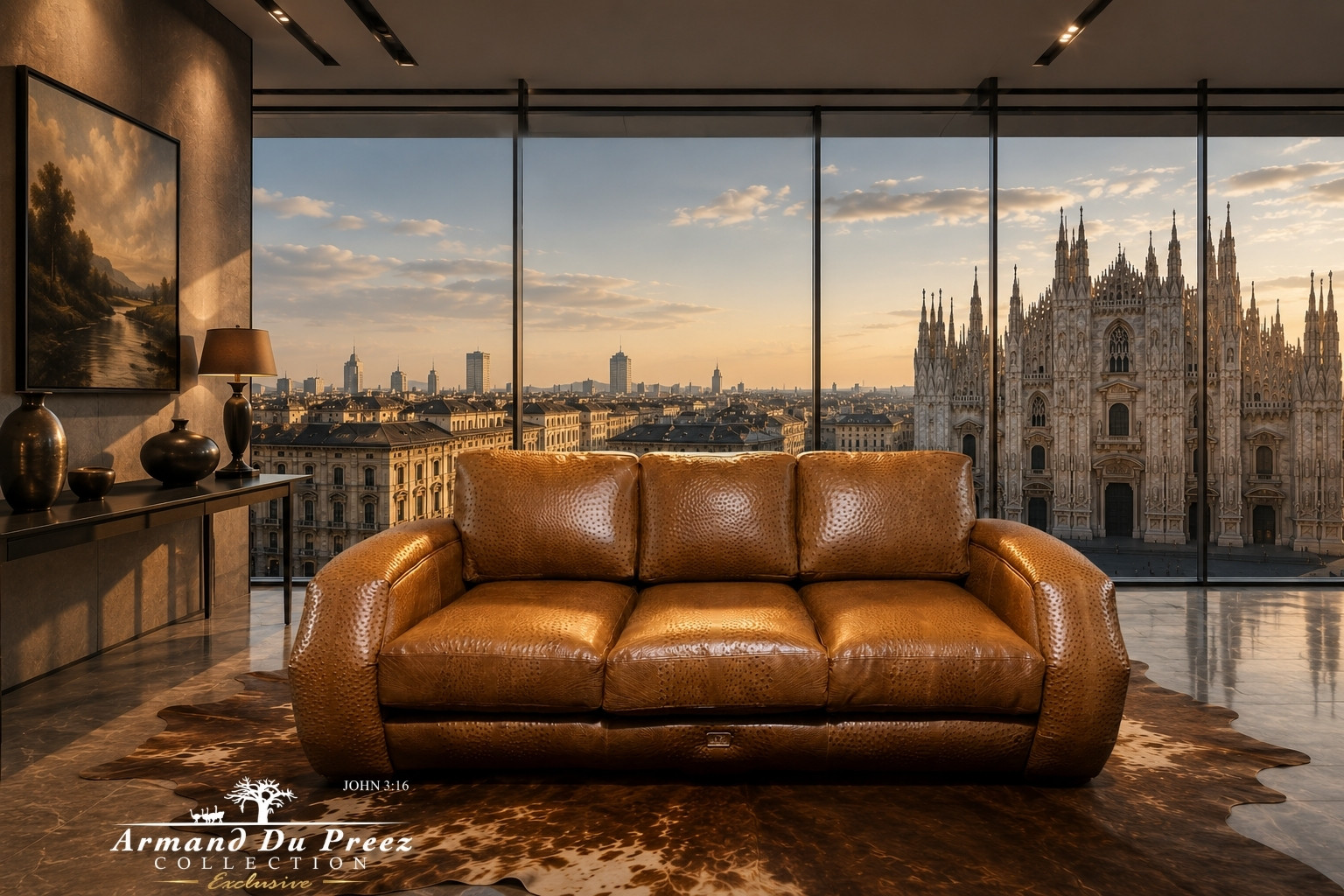 Armand du Preez-Ostrich Couch-Milan Show